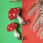 Two Mushroom Decorative Tree Clips, thumbnail 3 of 3