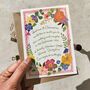 Whimsical Garden Flowers Evening Wedding Invitations, thumbnail 2 of 8