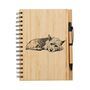 Personalised Australian Terrier Engraved Notebook And Pen Set, thumbnail 2 of 2