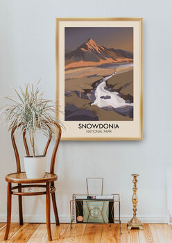 Snowdonia National Park Travel Poster Art Print, 5 of 8