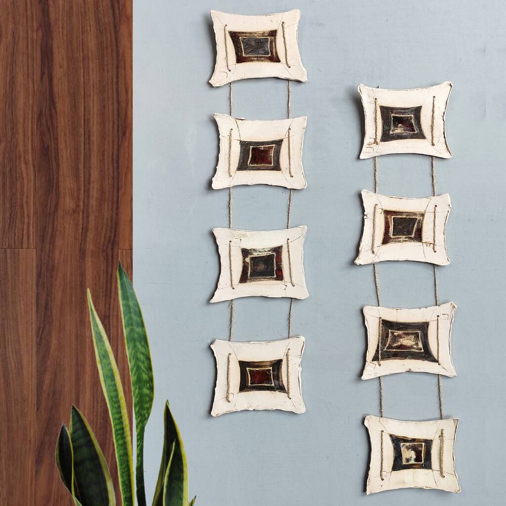 Long Narrow Tiles Decor Geometric Wall Art, 1 of 9