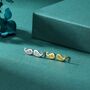 Sterling Silver Paisley Pattern Stud Earrings, thumbnail 4 of 12
