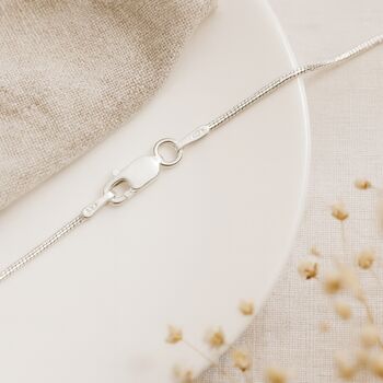 Sterling Silver Light Snake Chain – 16in To 28in, 4 of 12