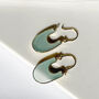 Aqua Chalcedony Hoops, thumbnail 8 of 8