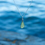 Cornish Sea Glass Pendant Green, thumbnail 4 of 5