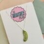 Pickle Charm Necklace / Pickle Girl Aesthetic Jewellery Sparkly Green Resin Snack / Green Glitter Pickle Pendant / Gift For Pickle Lovers, thumbnail 4 of 5