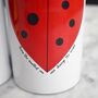 Heartshaped Ladybird And Bee Water Bottle, thumbnail 2 of 5