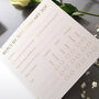 White Floral Gold Wedding Invitations, thumbnail 5 of 5