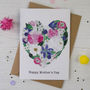 Happy Mothers Day Floral Heart Card, thumbnail 5 of 6