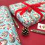 Hedgehog Christmas Wrapping Paper, thumbnail 4 of 12