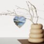 Readymoney Cove Wooden Hanging Heart Collage Art Of Cornwall, thumbnail 2 of 2