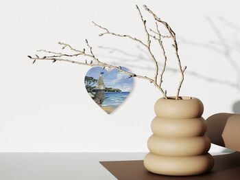 Readymoney Cove Wooden Hanging Heart Collage Art Of Cornwall, 2 of 2