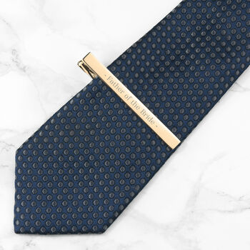 Personalised Gold Plated Tie Clip, 6 of 8