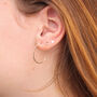 Teardrop Hoop Earrings In Rose Gold Fill, thumbnail 5 of 10