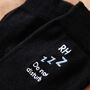 Personalised Sleep Black Socks, thumbnail 2 of 4