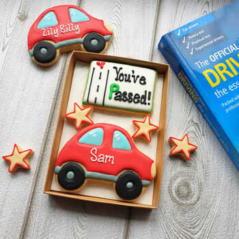 Personalised 'You've Passed!' Letterbox Biscuit Gift, 2 of 4