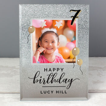 Personalised 18th Birthday Glitter Glass Photo Frame, 4 of 8