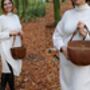 Half Moon Leather Handbag Womens Gift Personalised, thumbnail 5 of 12