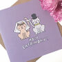 Cat Wedding Card, thumbnail 1 of 4
