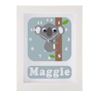 Personalised Children's Koala Clock, 5 of 9