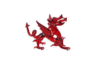 Artisan Glass Welsh Dragon In Gift Box | Decoration | Collectable | Gift For Home, 2 of 4