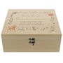 Personalised Woodland Animal Large Wooden Keepsake Box, thumbnail 5 of 5