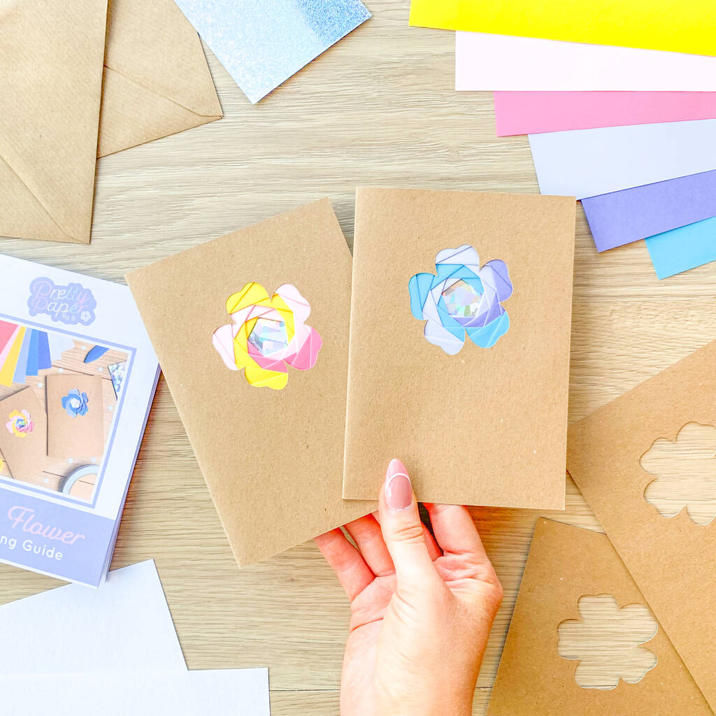 Card Making Kit Mini Flowers Iris Folding By Pretty In Paper By B