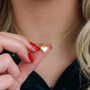 Personalised Gold Plated Rainbow Crystal Heart Necklace, thumbnail 2 of 4