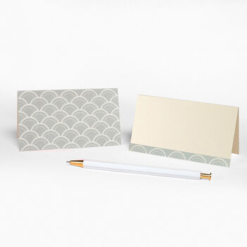 Shell Pale Grey Place Cards, 2 of 2