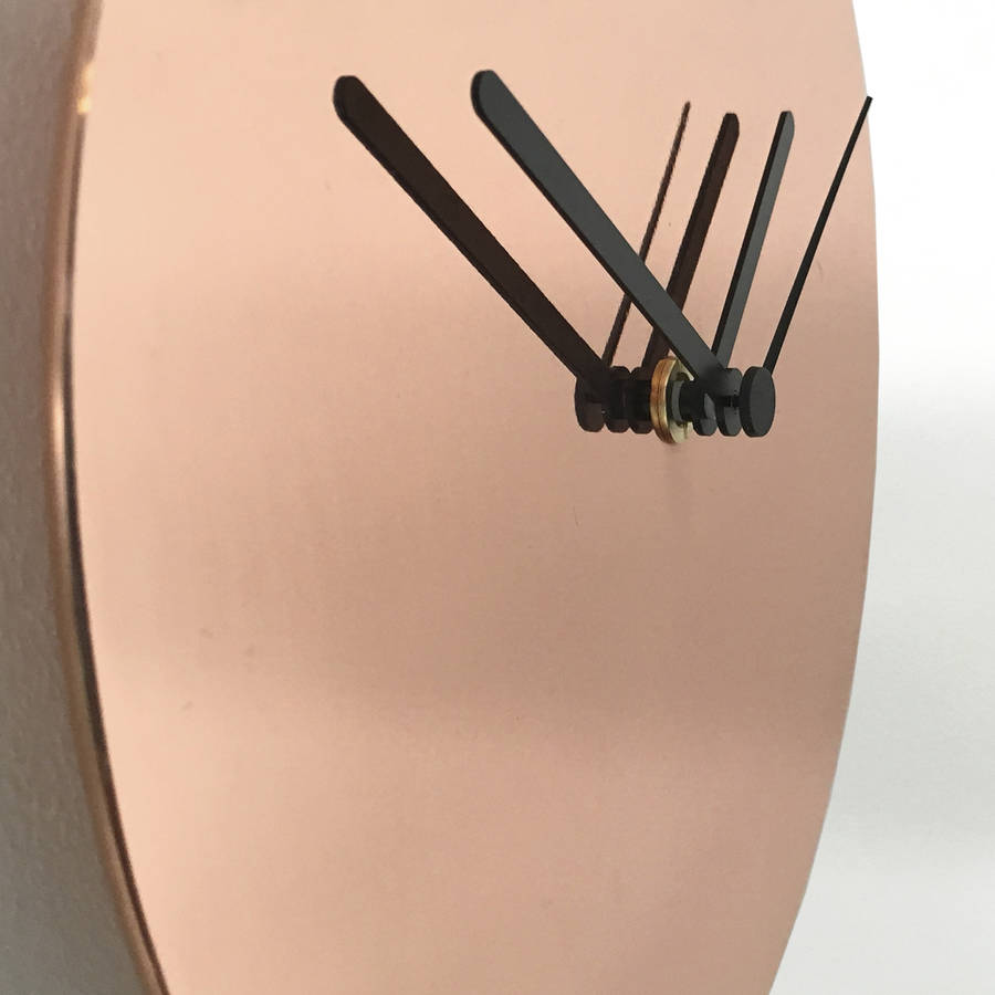 Metallic Copper Wall Clock By ByShop Notonthehighstreet Com   Original Metallic Copper Wall Clock 