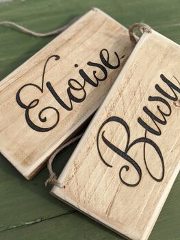 Personalised Wooden Name Sign, 2 of 5