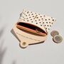 Personalised Spotty Leather Card + Coin Purse, thumbnail 4 of 6