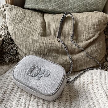 Personalised Canvas Chain Cross Body Bag, 2 of 12