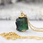 Rough Emerald Pendant Necklace, thumbnail 1 of 11