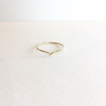 Recycled Gold Wishbone Ring, 2 of 2