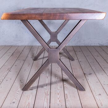Menai Walnut Live Edge Dining Table With Spider Legs, 5 of 5