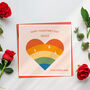 Personalised Rainbow Heart Valentine's Card, thumbnail 4 of 6