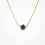 Green Malachite Star Silver Or Gold Necklace, thumbnail 2 of 5