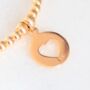 Gold Vermeil Heart Charm Bracelet, thumbnail 5 of 6
