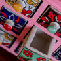 Baby Pink Wooden Chest With Nine Ceramic Drawers, thumbnail 2 of 5