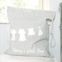 Natural Grey Personalised Bathroom Laundry Bag, thumbnail 3 of 6