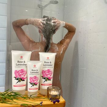 Rose And Lavender Aromatherapy Shampoo And Conditioner Set, 2 of 4