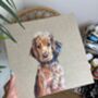 Custom Pet Portrait Painting On Linen Canvas Board, thumbnail 2 of 12