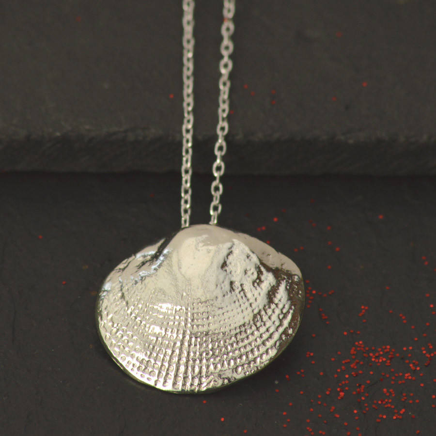 silver clam shell necklace by tigerlily jewellery | notonthehighstreet.com
