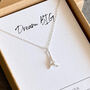 Dream Big Eiffel Tower Necklace In Sterling Silver, thumbnail 1 of 8