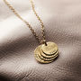 Personalised Hammered Family Disc Necklace, thumbnail 8 of 12