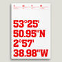 Liverpool Typography Posters And Prints, thumbnail 2 of 5