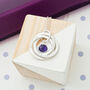 Personalised Russian Ring Birthstone Necklace, thumbnail 1 of 10