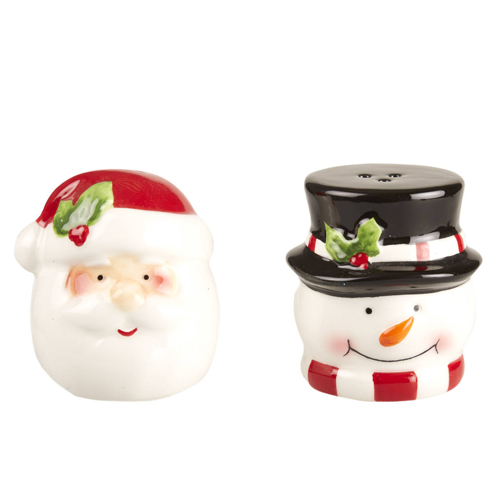 christmas salt and pepper shakers by the christmas home
