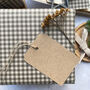 Gingham Paper Fibre Wrapping Paper, thumbnail 5 of 6